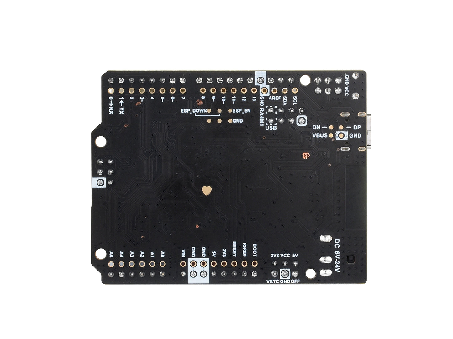R7FA4 PLUS B Development Board, Based on R7FA4M1AB3CFM, Equipped with ESP32-S3FN8, Compatible with Arduino UNO R4 WiFi
