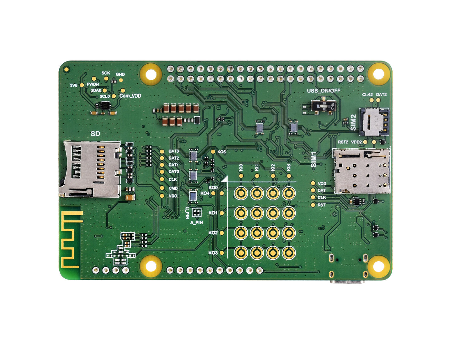 EC200U-AU C4-P01 development board Designed for QuecPython, Multi-Mode & Multi-Band support, LTE Cat-1 / Bluetooth Communication, GNSS Positioning
