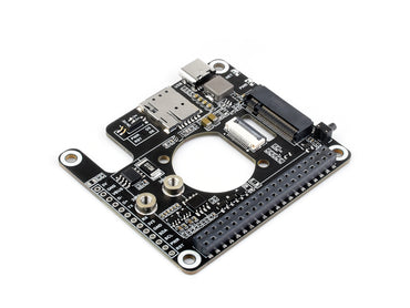 PCIe to 5G/4G/3G HAT designed for Raspberry Pi 5, Compatible with 3042/3052 packages SIMCom/Quectel 5G modules, Raspberry Pi 5 HAT, Options For 5G Module