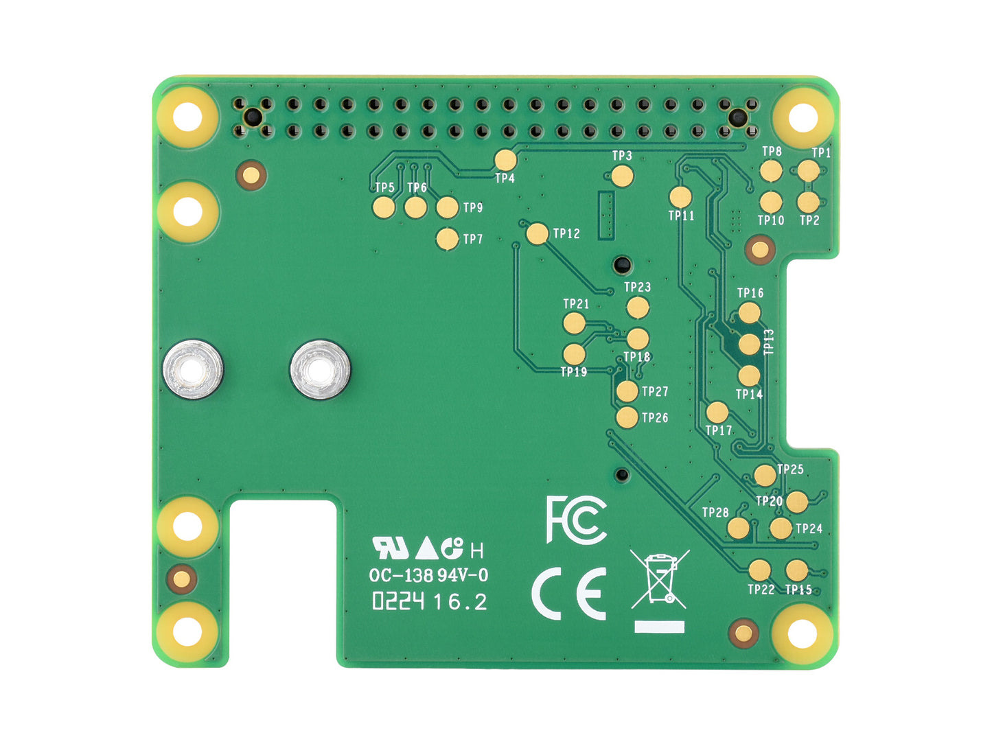 Official Raspberry Pi PCIe To M.2 HAT, Designed for Raspberry Pi 5, HAT + Standard, Supports NVMe Protocol M.2 Solid State Drive, Raspberry Pi 5 HAT