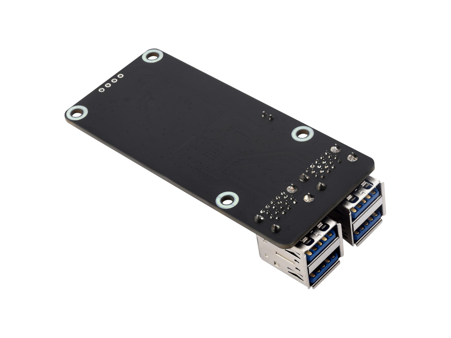 PCIe To 4-Ch USB3.2 Gen1 Board (C) For Raspberry Pi 5, Up To 5Gbps Transmission Speed, Driver-Free, Plug And Play, Raspberry Pi 5 PCIe Adapter