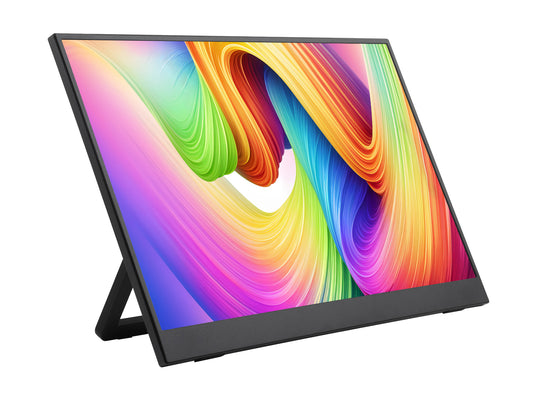 Luckfox 15.6inch Portable Monitor With Stand, IPS screen, Mini HDMI Interface, 1920 × 1080 Full HD, 178° Viewing Angle, ABS Case, Supports HDR, No Touch