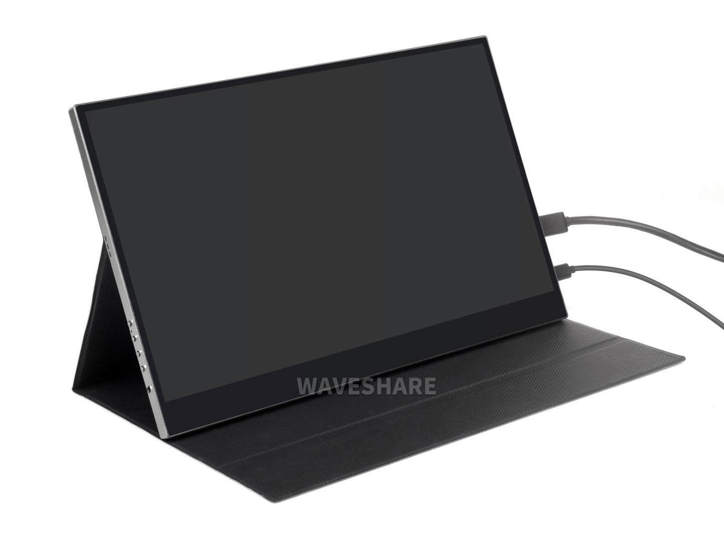 Magnetic Protective Case for Waveshare 15.6inch FHD Monitor (C), Folio Cover Stand