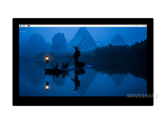 13.3inch High Resolution DSI Capacitive Touch Display, 1920 × 1080, IPS, Toughened Glass Panel, DSI Interface, 10-Point Touch, Full Metal Back Panel