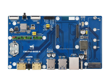Raspberry Pi Compute Module 5 IO Board With PoE Feature, For All Variants Of CM5
