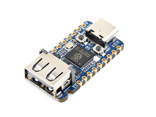 Waveshare RP2350A USB Mini Development Board, Based On Raspberry Pi RP2350A Dual-core & Dual-architecture Microcontroller, 150MHz Operating Frequency