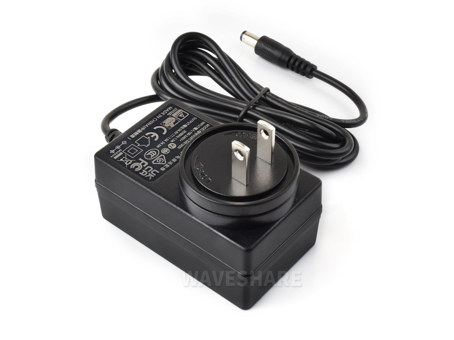 Power Supply, Power Adapter, 24V / 1A, DC Jack Output, OD 5.5mm, ID 2.1mm, Available In US / EU / UK Plug
