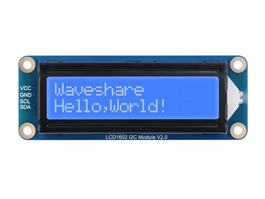 LCD1602 I2C Module, Options For Three Colors, 32 Characters LCD, 3.3V/5V, Backlight Adjustable