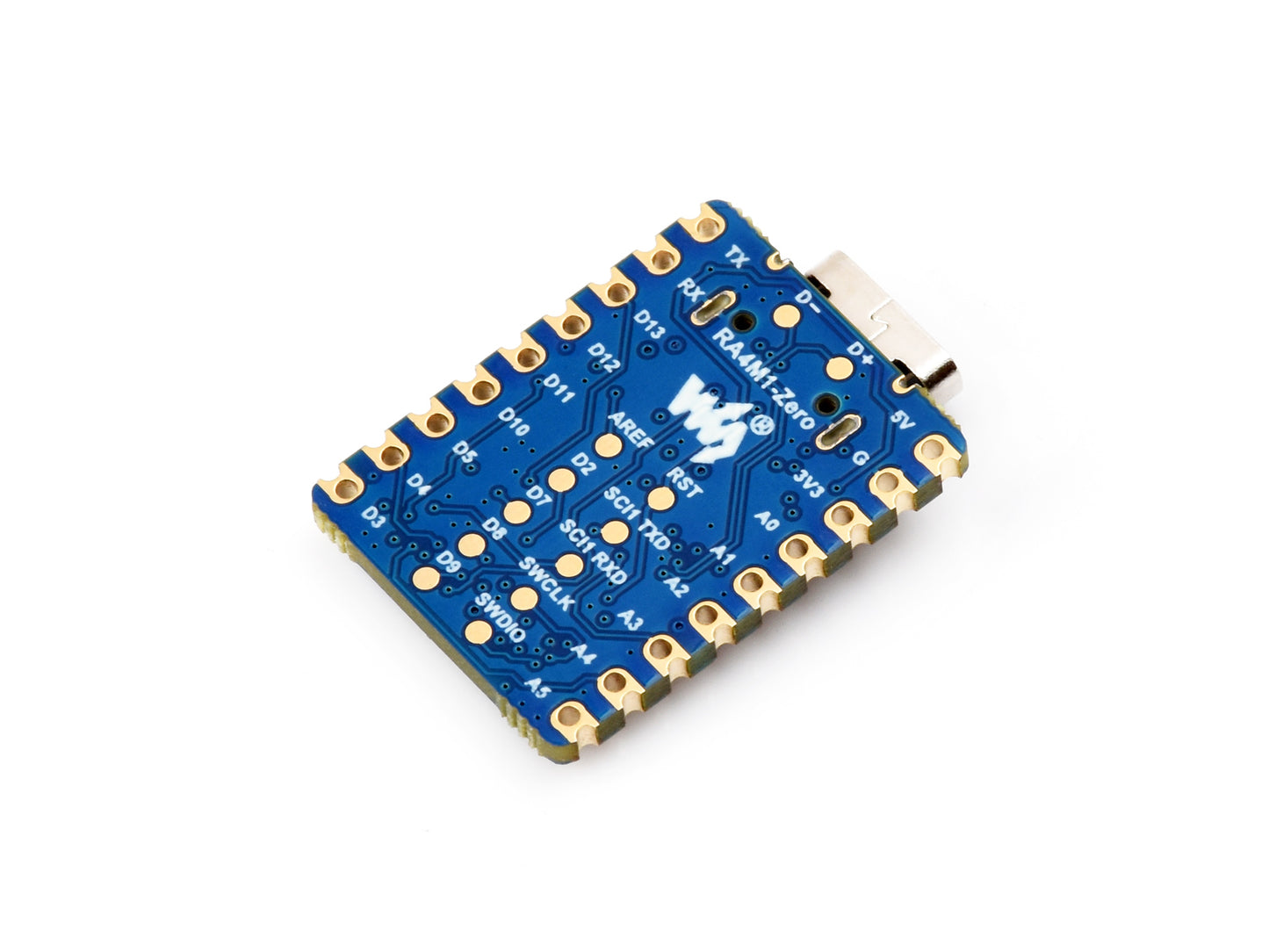 RA4M1-Zero Mini Development Board, Based On 32-bit MCU-RA4M1, 48MHz Operating Frequency, Built-in FPU, Supports Firmware Encryption