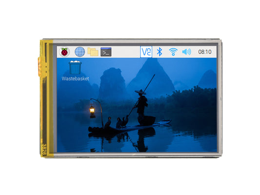 3.5inch Resistive Touch Display (G) for Raspberry Pi, IPS Panel, 320×480 Resolution, Immersion Gold Process, 262K Color