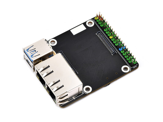 Mini Dual Gigabit Ethernet Base Board / Mini-Computer Kit Designed for Raspberry Pi Compute Module 5 (NOT Included), For All Variants Of CM5