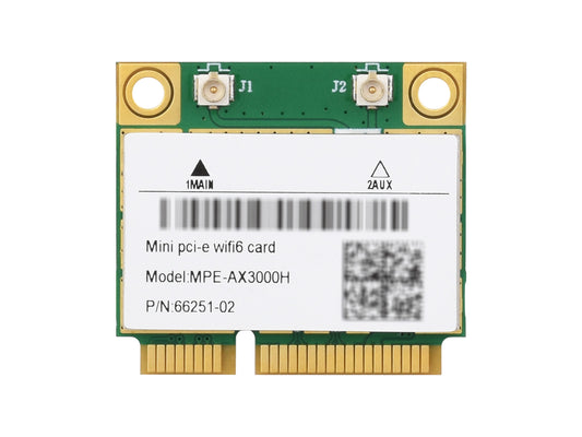 Wireless MINIPCIE AX200 NIC, Gigabit Dual-Band Wi-Fi 6, 802.11AX Standard, Bluetooth 5.2