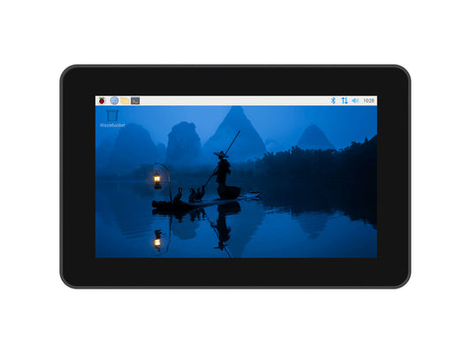7inch 720 × 1280 Industrial HMI All-in-one Touch Display For Raspberry Pi 4 / 5, Supports Dual 4K HDMI Output, 10-point Touch, Optical Bonding, Aluminum Alloy Case
