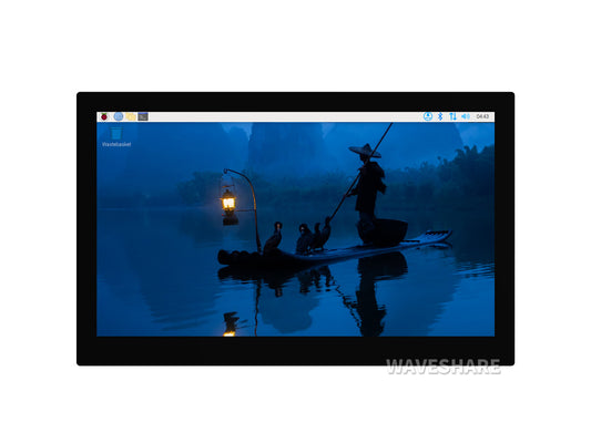13.3inch High Resolution HDMI Capacitive Touch Display, 10-Point Touch, 1920 × 1080, Toughened Glass Panel, Type-C/HDMI Display Interface, Full Metal Back Cover