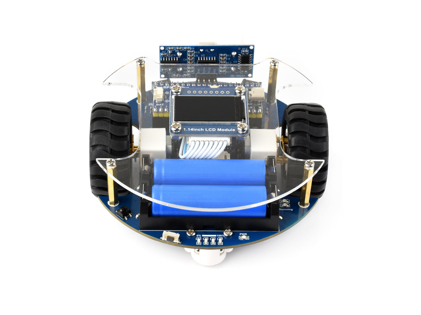 Pico2Go Mobile Robot, Based On RP2350-Plus, Self Driving, Remote Control, Includes RP2350-Plus Control Board