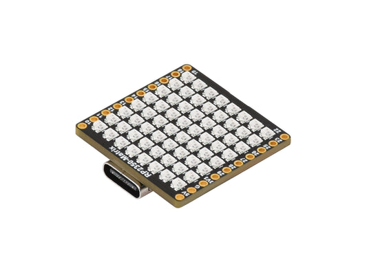 RP2350-Matrix Microcontroller Development Board, Dual-core And Dual-architecture Design, Onboard 6-Axis Sensor And 8 × 8 RGB LED Matrix For Colorful Lighting Display