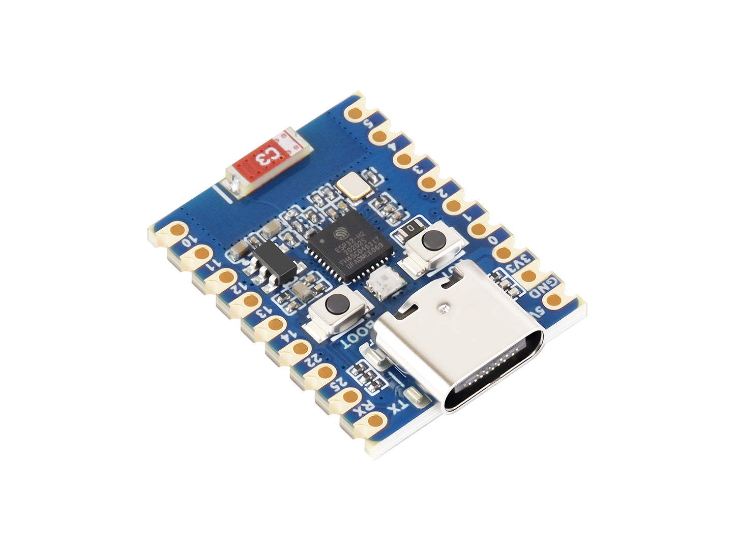 ESP32-H2 Mini Development Board, Onboard ESP32-H2FH4S With 96MHz Processor, Built-in 4MB Flash, Supports BLE / Zigbee / Thread Wireless Communication