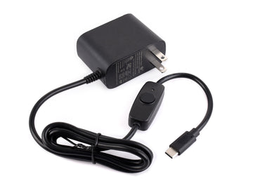 27W USB Type-C Power Supply Type C, PD Power Supply, Options For US / EU / UK Plugs, Suitable For Raspberry Pi 5, 1.2m Cable Length, Raspberry Pi 5 Power Supply