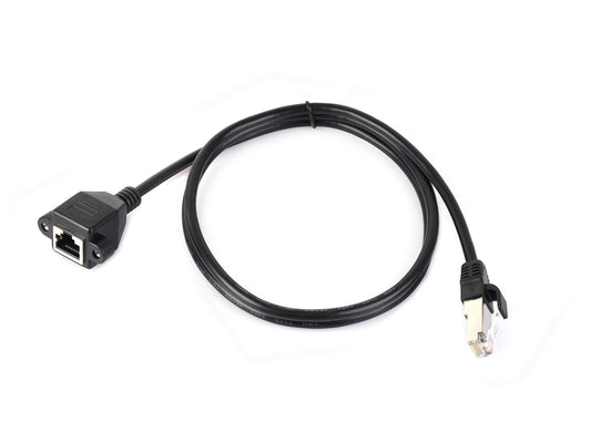 RJ45 Ethernet Extension Cable, Nickel-plated Iron Shell Protection, Providing Effective Interference Shielding, Flexible PVC Jacket