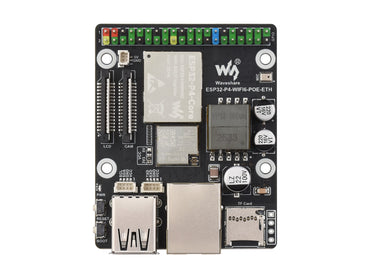 ESP32-P4-WIFI6-POE-ETH High-Performance Development Board, Based On ESP32-P4 and ESP32-C6, Supports Wi-Fi 6 and Bluetooth 5 (LE), With integrated PoE Module For PoE Power supply