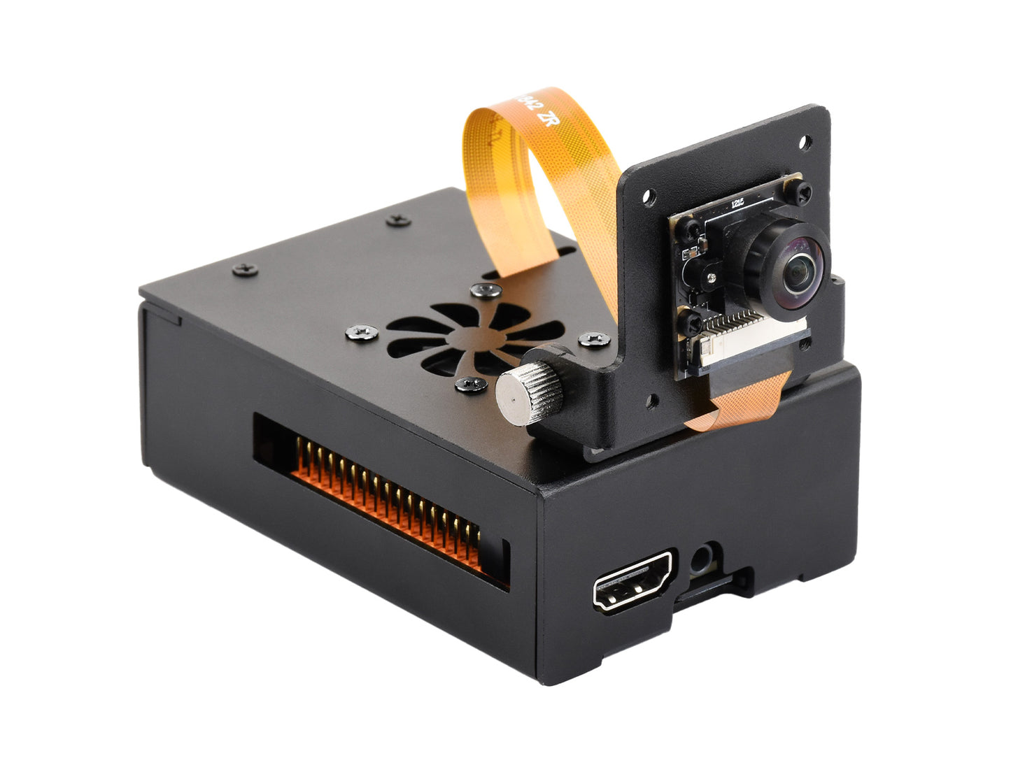 Aluminum Alloy Cooling Case For RDK X5, Comes With Heatsink And Cooling Fan, With Camera Holder, Supports Installing IMX219 And IMX477 Series Camera modules
