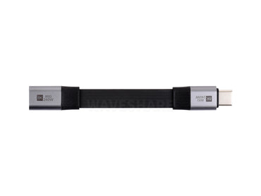 USB4 V2.0 Full-featured Type-C Short Extension Cable, 80Gbps Data Transfer, Supports 90° Bending, Flexible TPE Jacket, 8K At 60Hz HD Video Transmission
