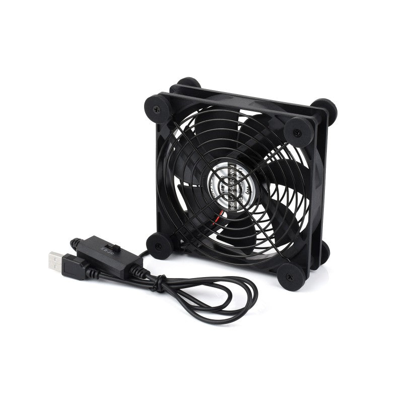 USB 5V 120mm Quiet Cooling Fan 3 Speed Levels PWM Control High Airflow Low Vibration