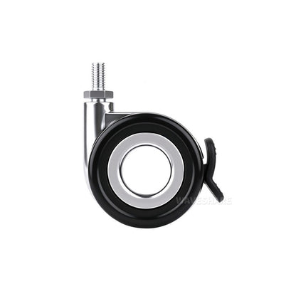 HomeRack 2.5inch (60mm) Caster Wheel Kit with Brake, 4 Wheels, M8 Thread, 65kg per Wheel