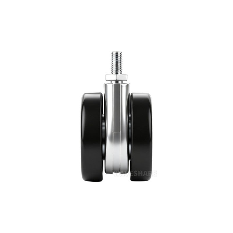 HomeRack 2.5inch (60mm) Caster Wheel Kit with Brake, 4 Wheels, M8 Thread, 65kg per Wheel