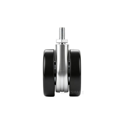 HomeRack 2.5inch (60mm) Caster Wheel Kit with Brake, 4 Wheels, M8 Thread, 65kg per Wheel
