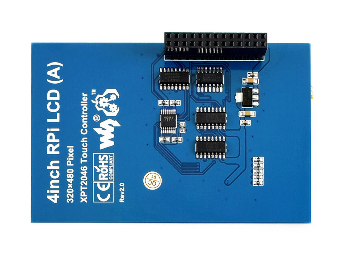 4inch Resistive Touch Display (A) for Raspberry Pi, 480 × 320, SPI Interface