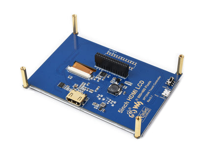 5inch Resistive Touch Screen LCD, 800×480, HDMI, Low Power
