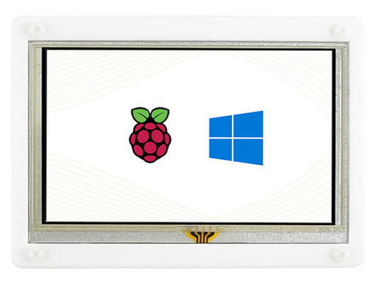 5inch Resistive Touch Screen LCD (B) with Bicolor Case, 800×480, HDMI, Low Power