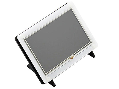 5inch Resistive Touch Screen LCD (B) with Bicolor Case, 800×480, HDMI, Low Power