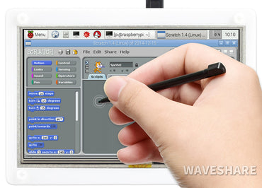 5inch Resistive Touch Screen LCD with Bicolor Case, 800×480, HDMI, Low Power