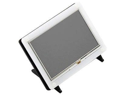 5inch Resistive Touch Screen LCD with Bicolor Case, 800×480, HDMI, Low Power