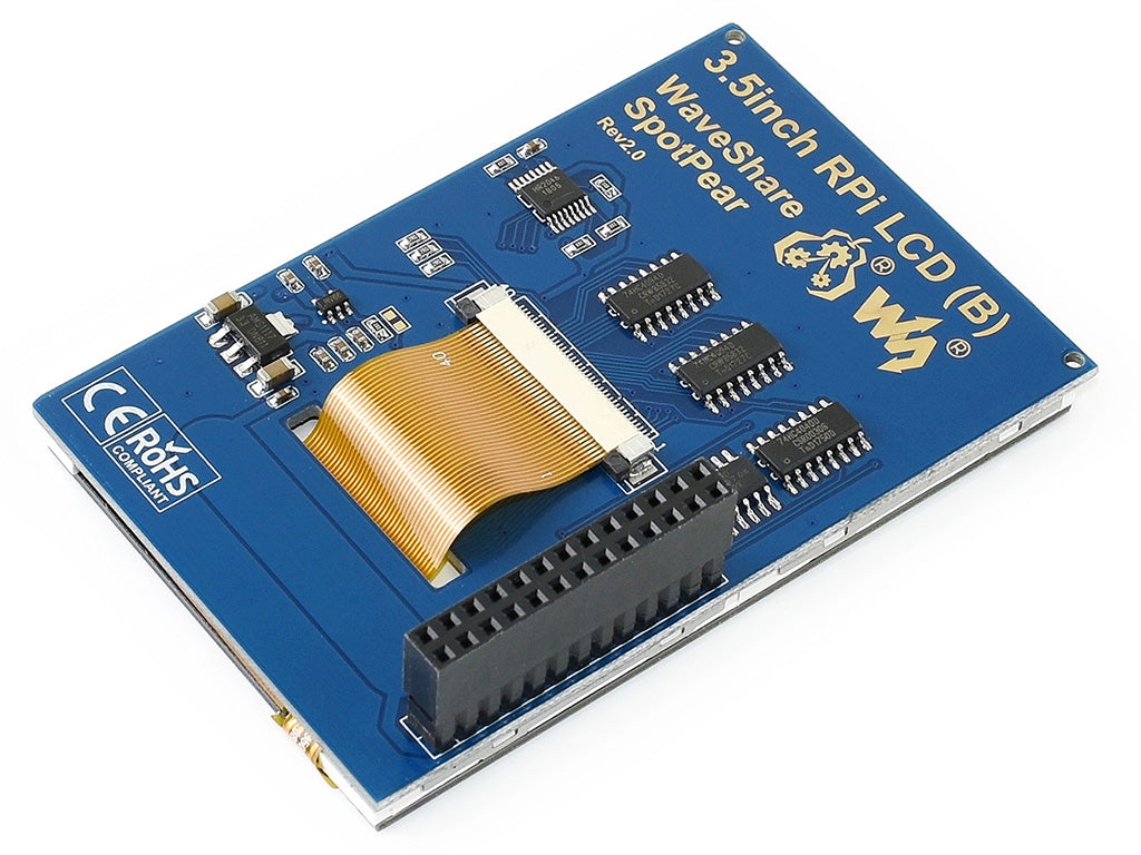 3.5inch Resistive Touch Display (B) for Raspberry Pi, 480×320, IPS Screen, SPI