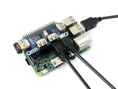 4 Port USB HUB HAT for Raspberry Pi