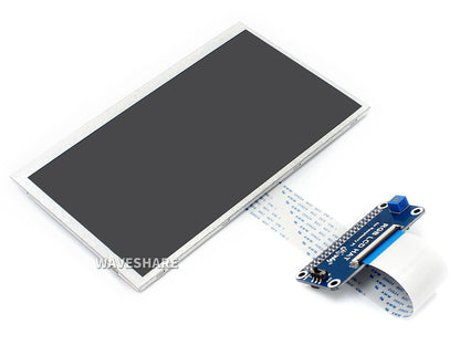 7inch Display for Raspberry Pi, 1024×600, DPI Interface, IPS, No Touch