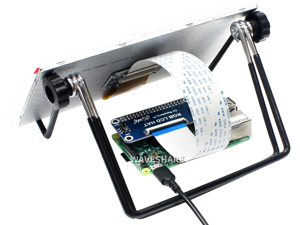 7inch Display for Raspberry Pi, 1024×600, DPI Interface, IPS, No Touch