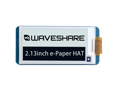 250x122, 2.13inch E-Ink display HAT for Raspberry Pi