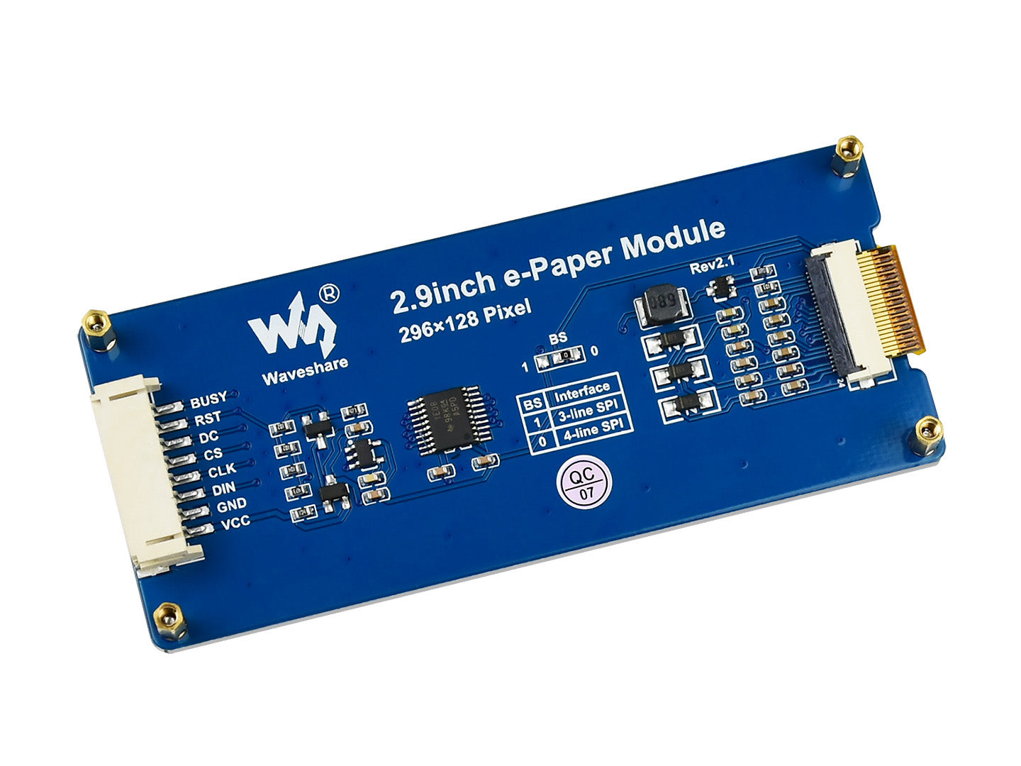 296x128, 2.9inch E-Ink display module