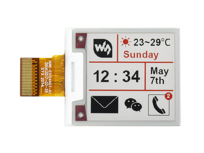 200x200, 1.54inch E-Ink raw display panel, three-color