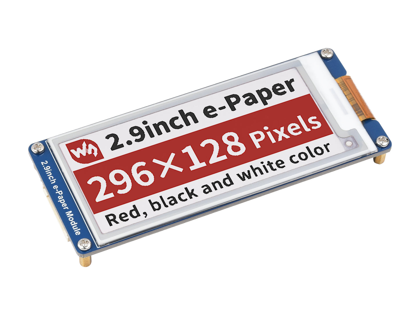 2.9inch E-Paper E-Ink Display Module (B), 296×128, Red / Black / White, SPI