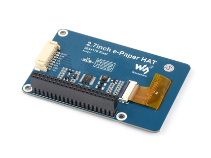 264x176, 2.7inch E-Ink display HAT for Raspberry Pi