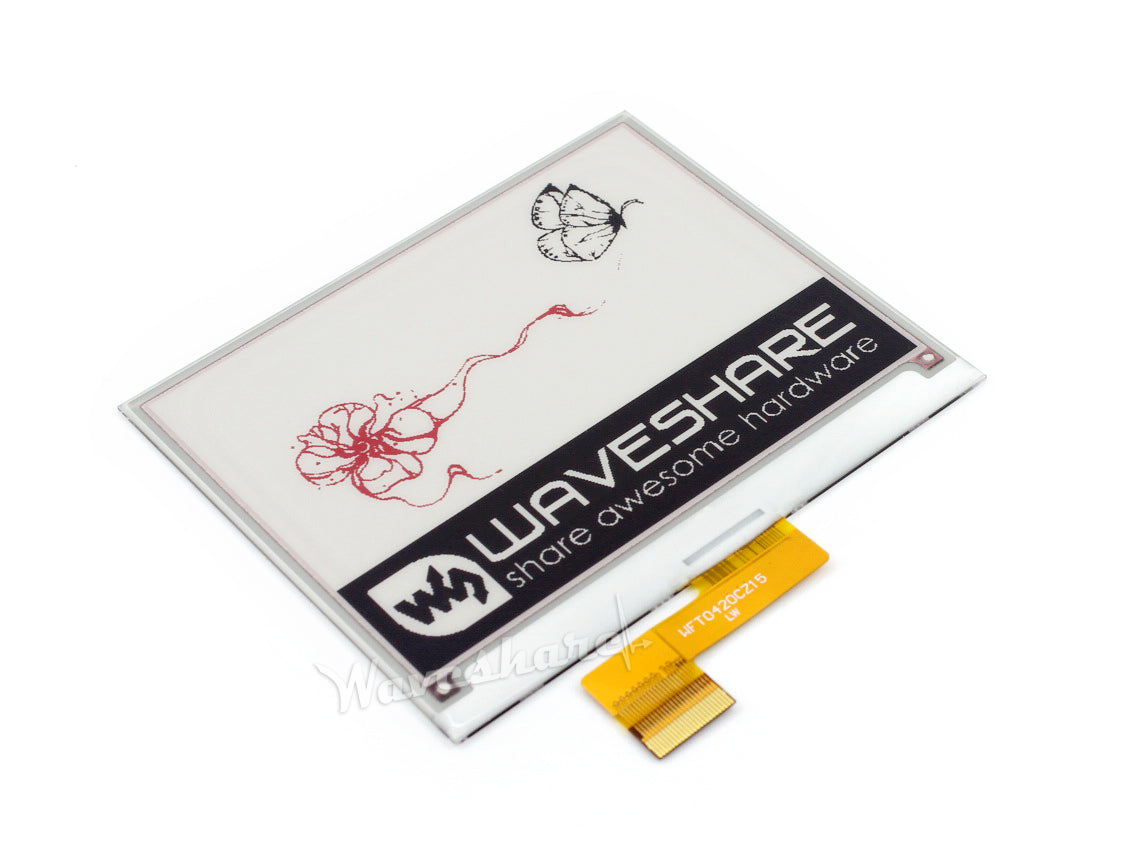 400x300, 4.2inch E-Ink raw display, three-color