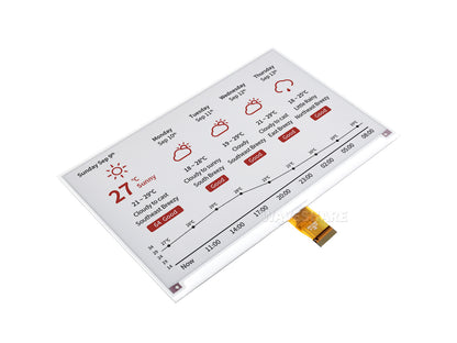 7.5inch E-Paper (B) E-Ink Raw Display, 800×480, Red / Black / White, SPI, Without PCB