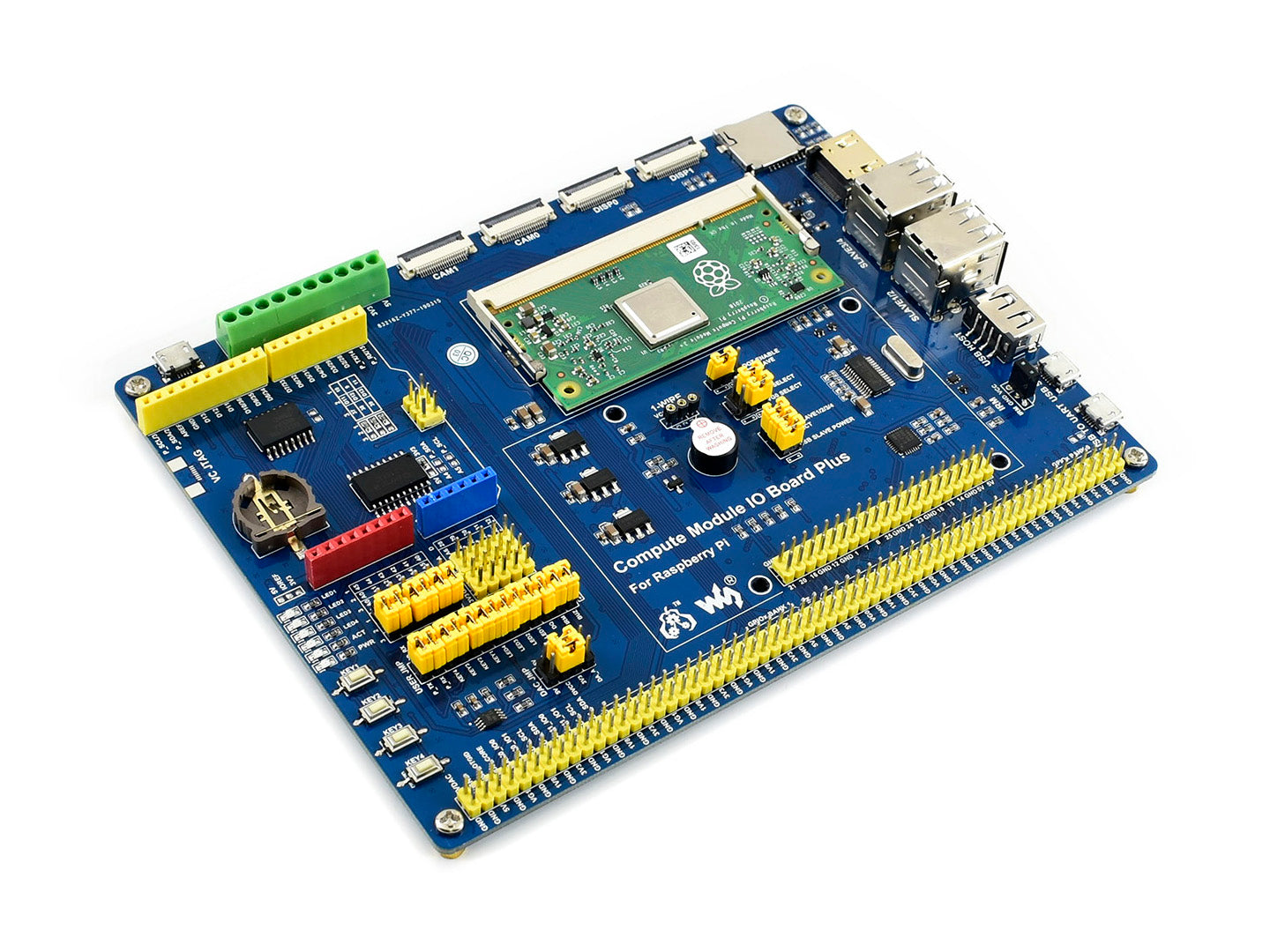 Compute Module IO Board Plus, for Raspberry Pi CM4S / CM3 / CM3L / CM3+ / CM3+L
