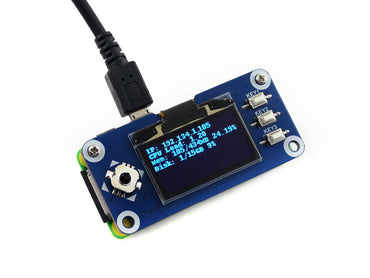 128x64, 1.3inch OLED display HAT for Raspberry Pi
