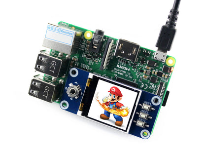 128x128, 1.44inch LCD display HAT for Raspberry Pi